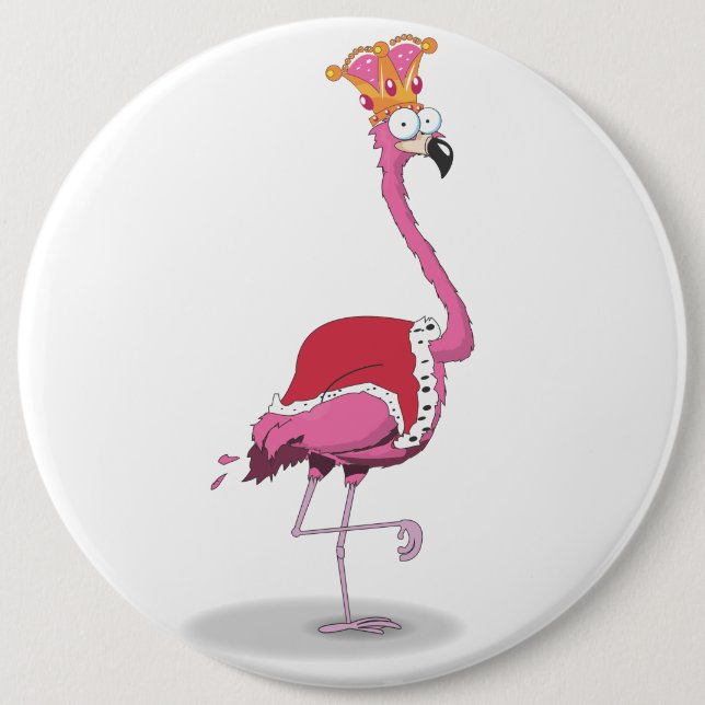 Bóton Redondo 15.24cm Rei de Flamingos (Frente)