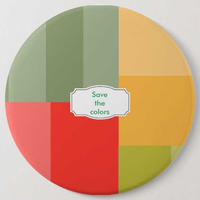 Bóton Redondo 15.24cm &Retângulos quadrados (Frente)