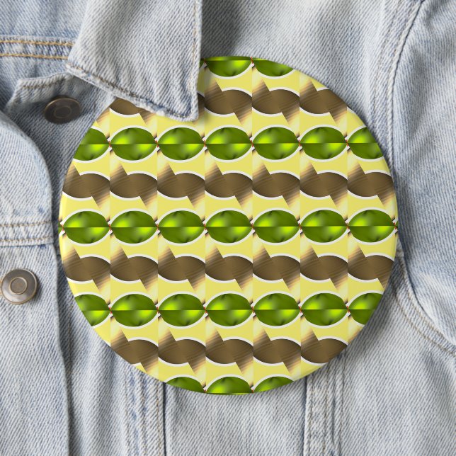 Bóton Redondo 15.24cm retro de papel de parede (In Situ)