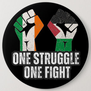 Bóton Redondo 15.24cm Retro Irlanda - Revolução da Resistência à Solidar