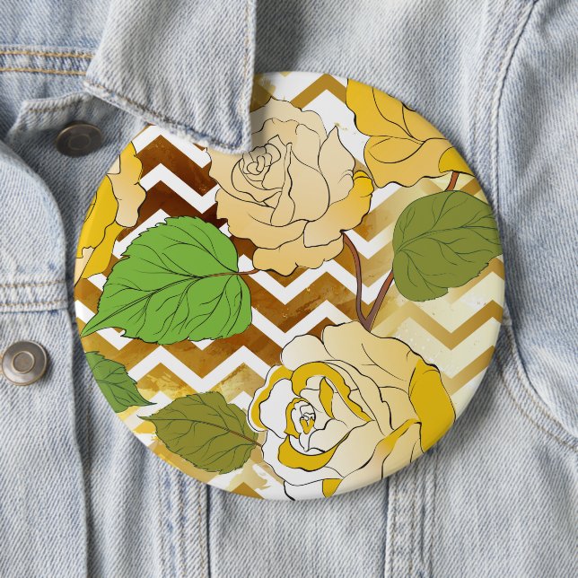 Bóton Redondo 15.24cm Rosas 10 (In Situ)