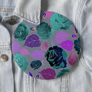 Bóton Redondo 15.24cm Rosas 31