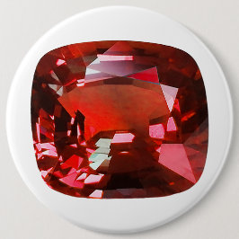 Bóton Redondo 15.24cm Ruby Gemstone Red