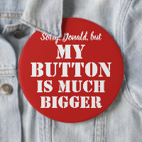 Sarcasmo grande de botão vermelho - personalizável