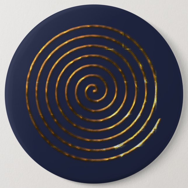 Bóton Redondo 15.24cm Símbolo Céltico Espiral (Frente)
