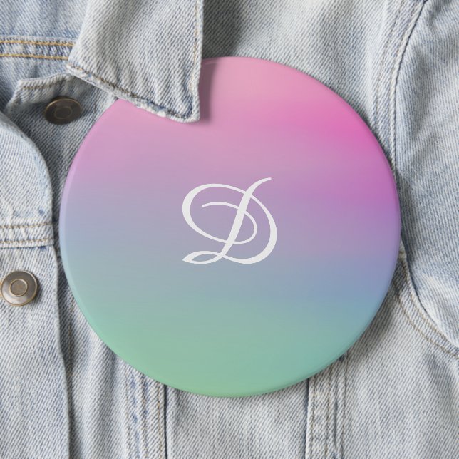 Bóton Redondo 15.24cm Simples cor-de-rosa cinza (In Situ)