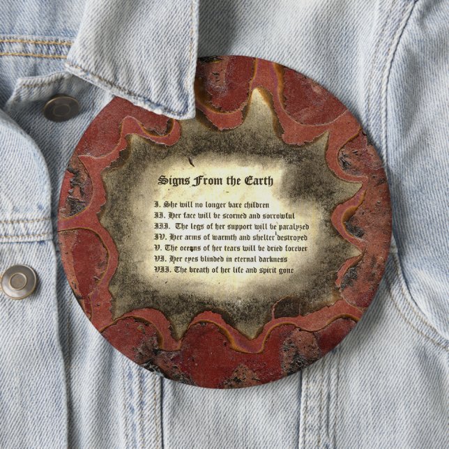 Bóton Redondo 15.24cm Sinais Da Terra (In Situ)