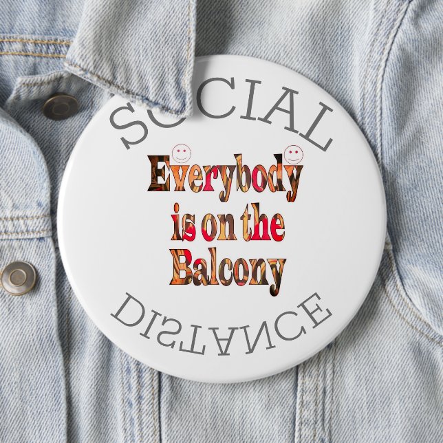 Bóton Redondo 15.24cm Sobreviveremos à COVID-19: Uma mensagem de resistê (In Situ)