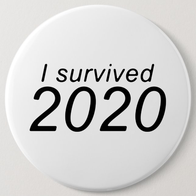 Bóton Redondo 15.24cm Sobrevivi a 2020. (Frente)