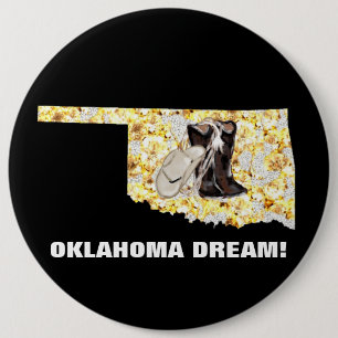 BÓTON REDONDO 15.24CM SONHO DE OKLAHOMA!