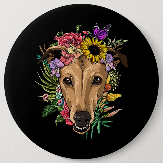 Bóton Redondo 15.24cm Sua queda de Yall Poodle Cute Autumn Fall Folaves (Frente)