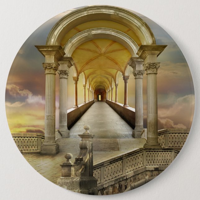 Bóton Redondo 15.24cm Subir nos céus (Frente)