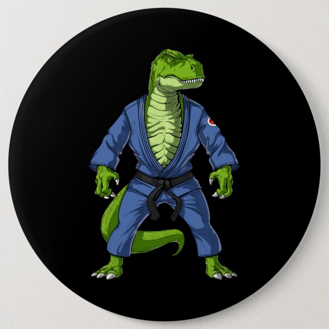Bóton Redondo 15.24cm T-Rex Dinossaur Jiu-Jitsu (Frente)