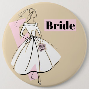 Bóton Redondo 15.24cm Tecla Fashion Bride Neutral Bride