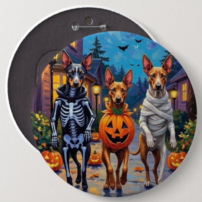 Bóton Redondo 15.24cm Thai Ridgeback Trick-or-Treating Halloween Costume (Frente & Verso)