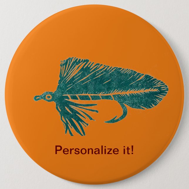 Bóton Redondo 15.24cm Torre verde Matuka pesca com moscas, arte de voo (Frente)