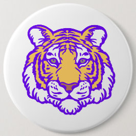 Bóton Redondo 15.24cm Trendy Louisiana Tigers Football Pin - Gameday