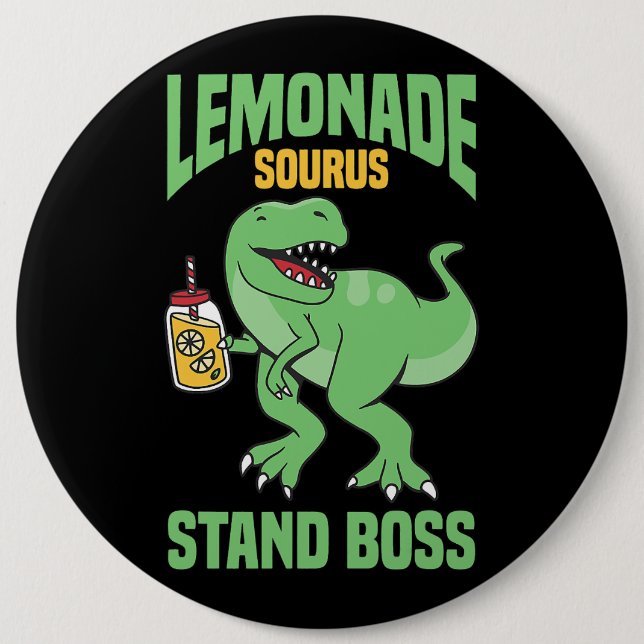 Bóton Redondo 15.24cm Trex Lemonade Stand Boss Kids Lemon Squad (Frente)