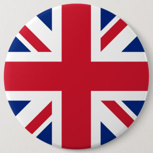 Bóton Redondo 15.24cm Union Jack National Flag of United Kingdom England