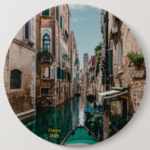 Bóton Redondo 15.24cm Veneza Itália Cidade Flutuante