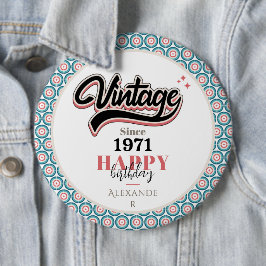 Bóton Redondo 15.24cm Vintage desde - 1971