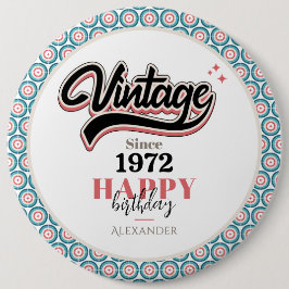 Bóton Redondo 15.24cm Vintage desde - 1972