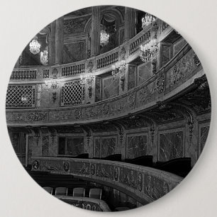 Bóton Redondo 15.24cm Vintage France Versailles Palace Casa de Ópera