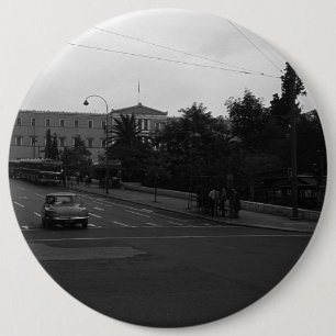 Bóton Redondo 15.24cm Vintage Grécia Delphi Velho Palácio Atenas 1970