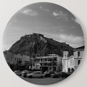 Bóton Redondo 15.24cm Vintage Grécia Nafplion Venetian Castle 1970