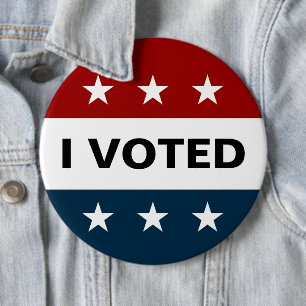 Bóton Redondo 15.24cm Votei contra as eleições de 2024