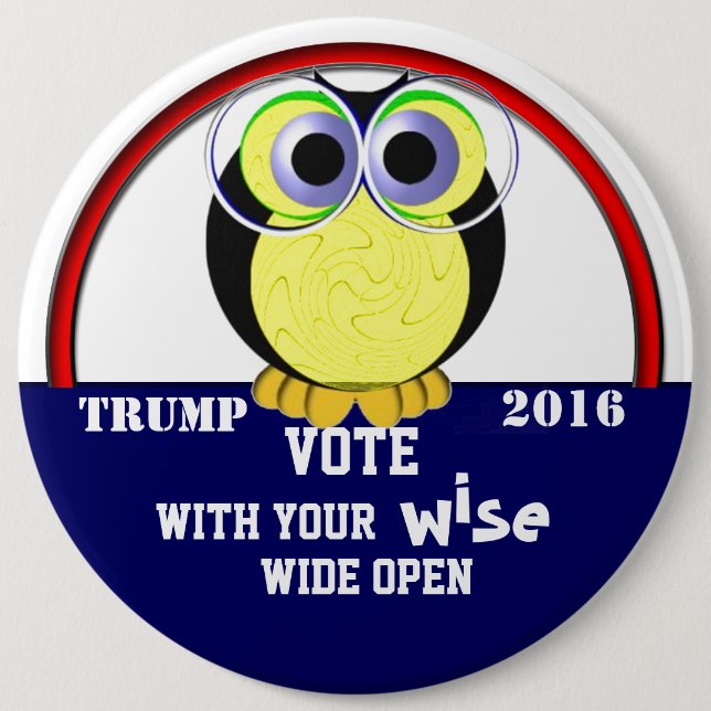 Bóton Redondo 15.24cm Voto 2016 sábio (Frente)