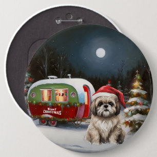 Bóton Redondo 15.24cm Winter Havanese Caravan Christmas Adventure