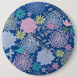 Bóton Redondo 15.24cm Xmas Gift Floral 60º Aniversário