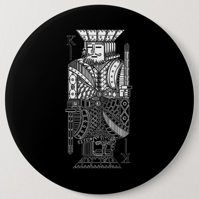 Bóton Redondo 15.24cm Ying Yang King (Frente)