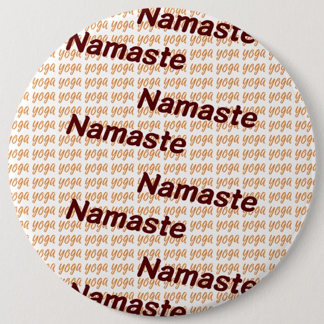 Bóton Redondo 15.24cm Yoga Namaste (Frente)