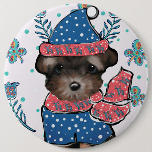 Bóton Redondo 15.24cm Yorkie Poo