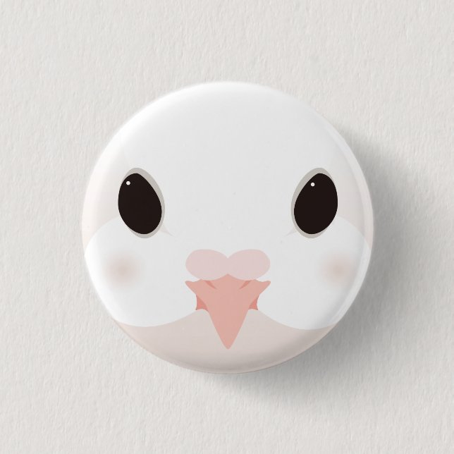 Bóton Redondo 2.54cm クジャクバト-Fantail pigeon (Frente)