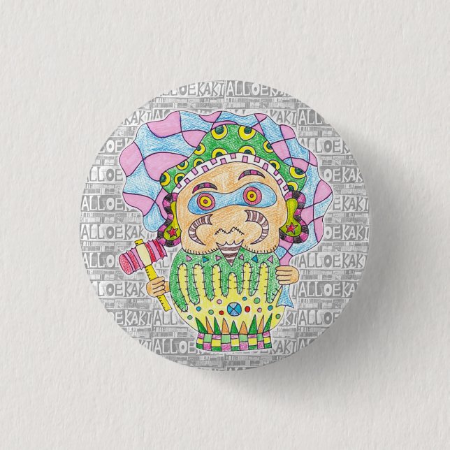 BÓTON REDONDO 2.54CM 七福神/大黒天 缶バッジ (Frente)