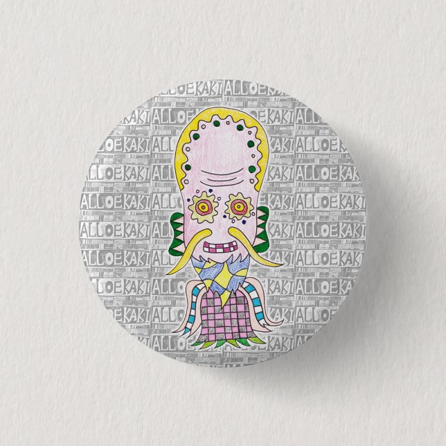 BÓTON REDONDO 2.54CM 七福神/福禄寿 缶バッジ (Frente)