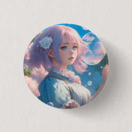 BÓTON REDONDO 2.54CM 神秘的　女子　メルヘン　ラブリー