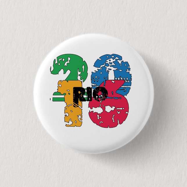 Bóton Redondo 2.54cm 2016 rio de janeiro brasil olimpiadas (Frente)