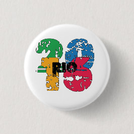 Bóton Redondo 2.54cm 2016 rio de janeiro brasil olimpiadas