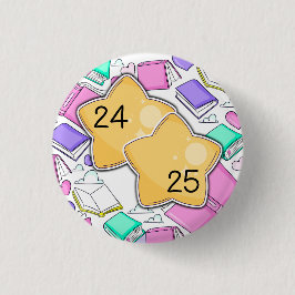 Bóton Redondo 2.54cm 2024-2025 Pino de Participação Escolar Domingo 2