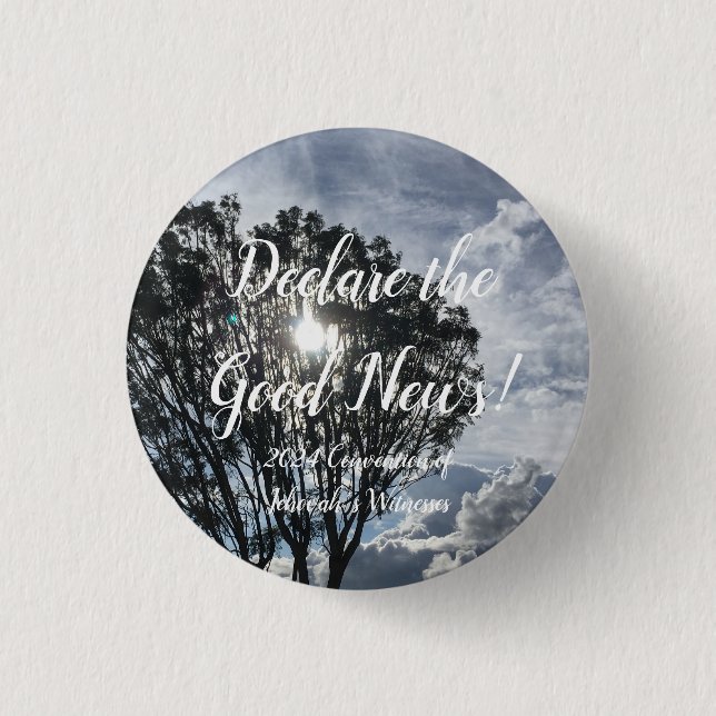 Bóton Redondo 2.54cm 2024 JW Convention sunlight and clouds (Frente)