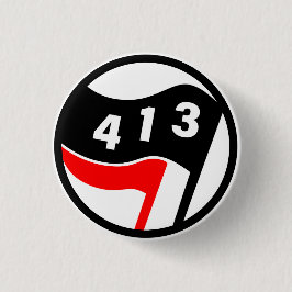 Bóton Redondo 2.54cm 413 Antifascista da Massa Ocidental