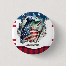 Bóton Redondo 2.54cm 4 de julho Dia da Independência para os amantes da