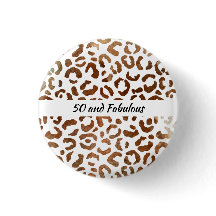 50 and Fabulous Big Cat Print Abstract