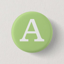 Bóton Redondo 2.54cm "A" Alphabet Collectible ( nº 1)