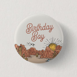 Bóton Redondo 2.54cm A aventura de Wild West Rodeo aguarda o aniversari