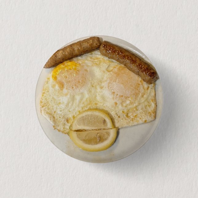 Bóton Redondo 2.54cm A cara do KARL nos OVOS (Frente)